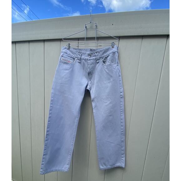 Diesel Jeans Mens Size 32x28 Tiiner Gray Denim Italy Made Vintage Rare Color y2k - Picture 1 of 16